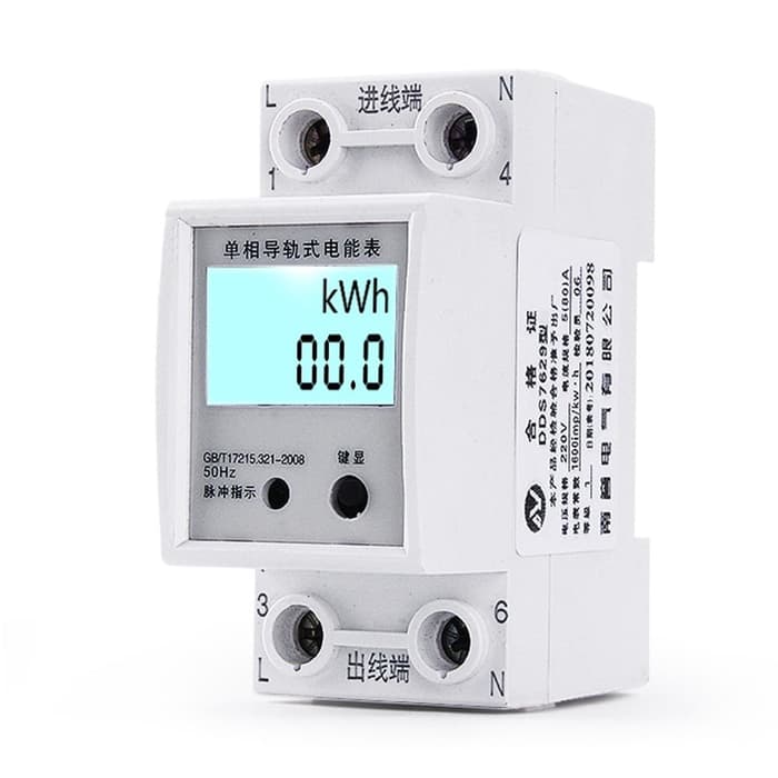 kWh elektronik. menampilkan angka 00.0. Model DDS7829